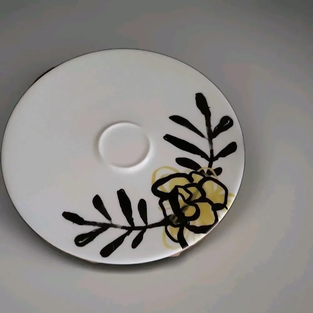 Crate & Barrel Limited Edition Cup & Saucer Set 2014 Penelope Dullaghan